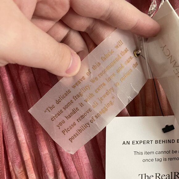 LoveShackFancy Women 4 Rainbow Cloud Silk Handkerchief Meridian Midi Dress NWT - Picture 12 of 15